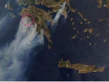 Greece Fires, Aug 26, 2007